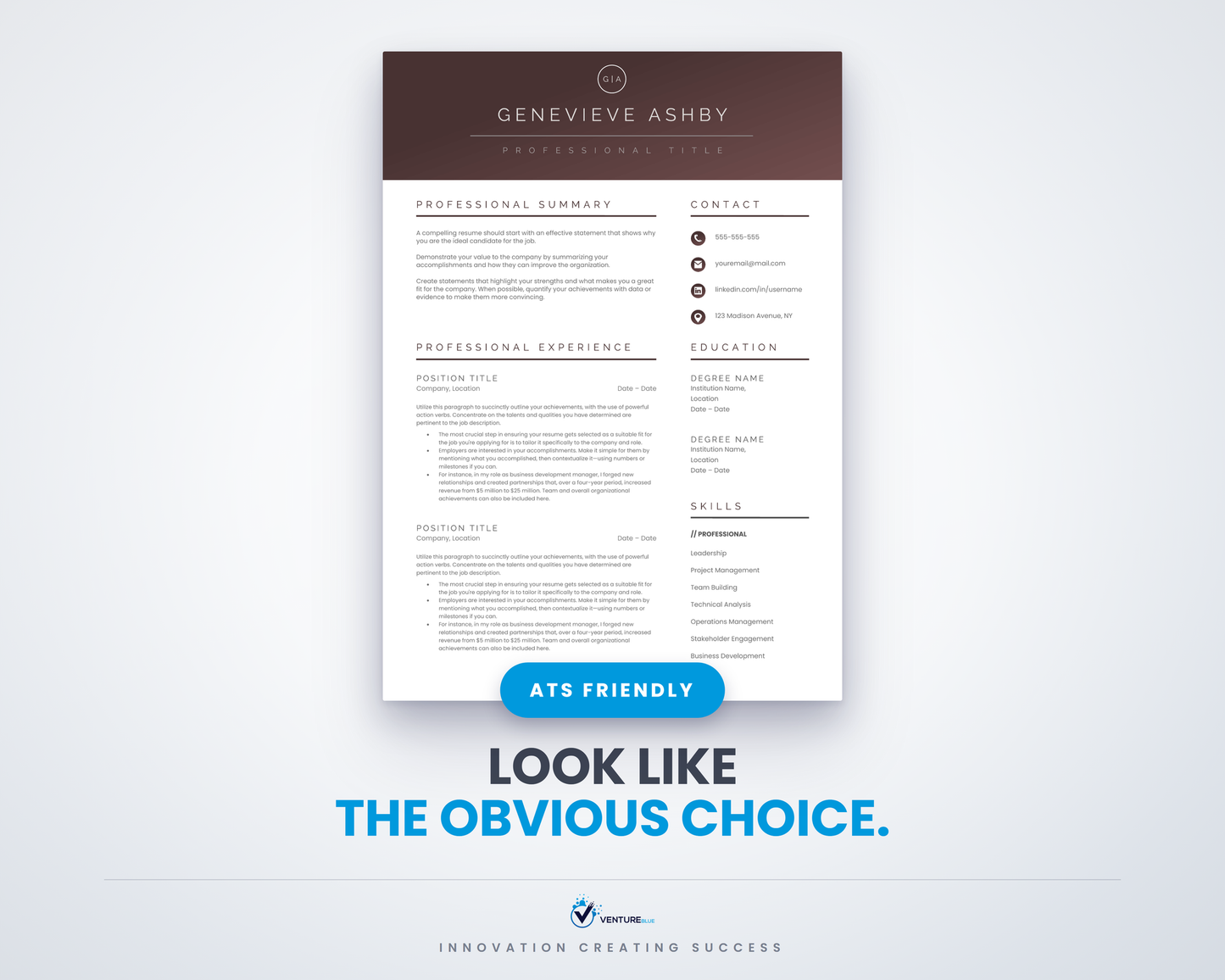 Genevieve Ashby CV template 01