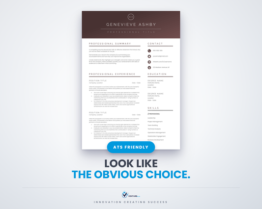 Genevieve Ashby CV template 01