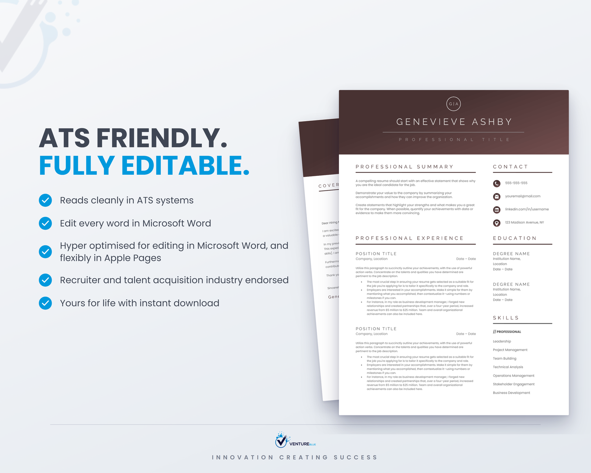 Genevieve Ashby CV template 08