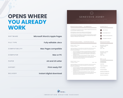 Genevieve Ashby CV template 12