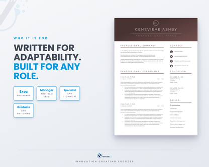Genevieve Ashby CV template 16