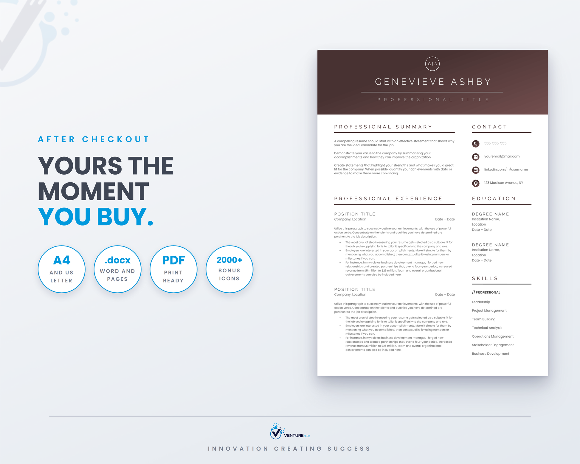 Genevieve Ashby CV template 19