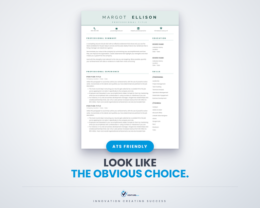 Margot Ellison CV template 01