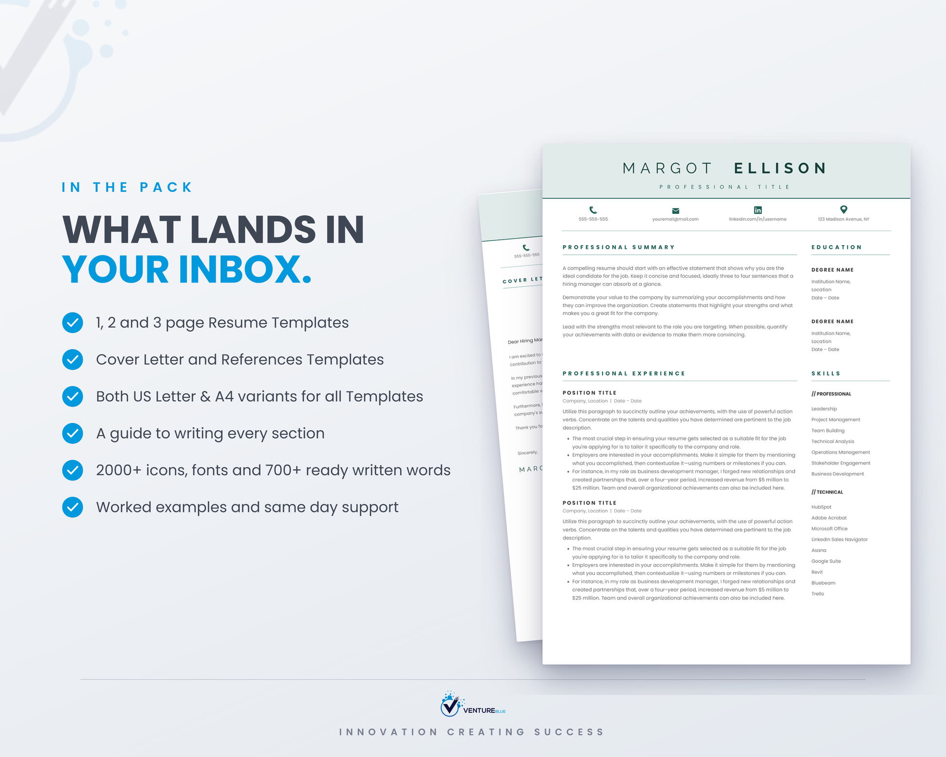 Margot Ellison CV template 03
