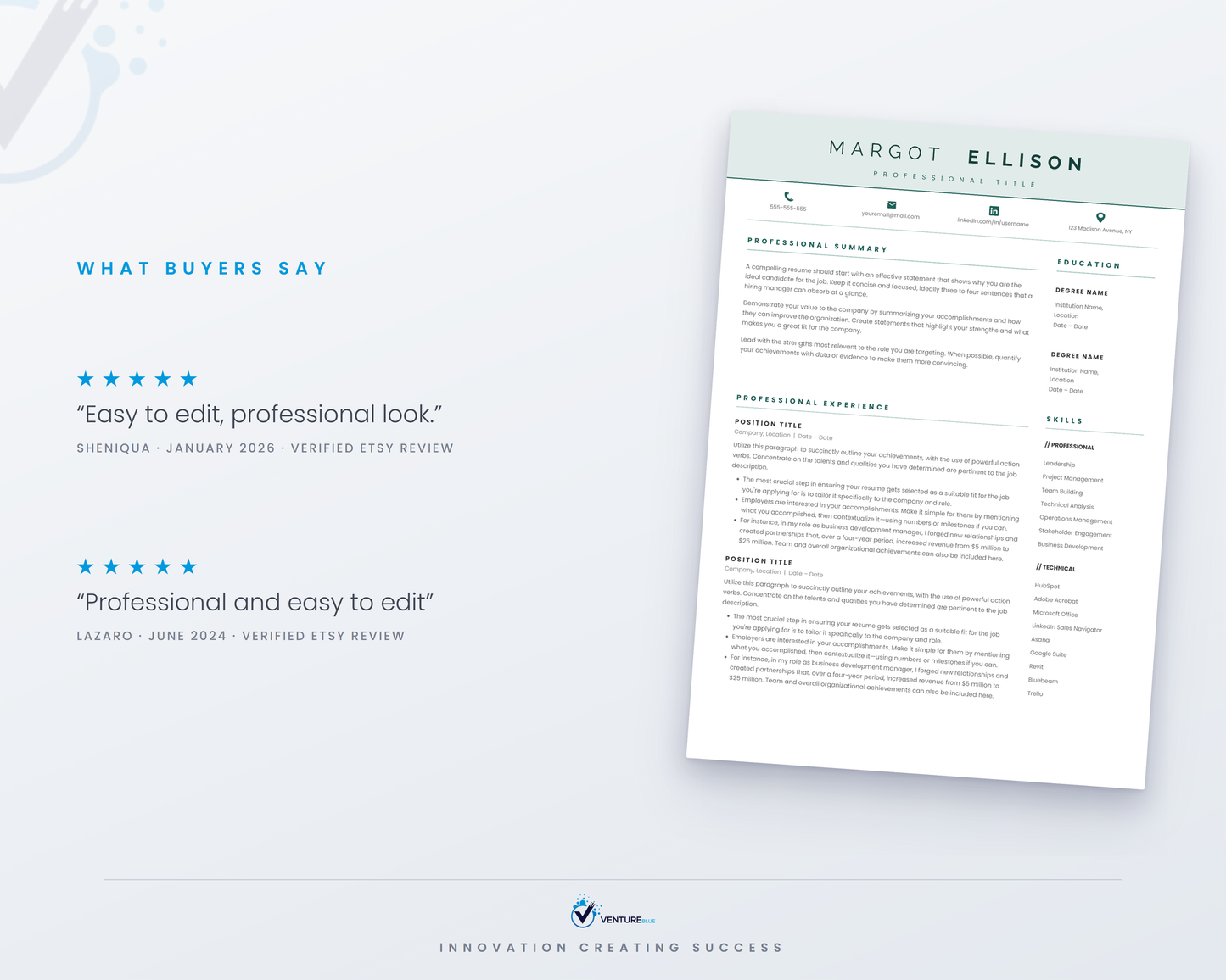 Margot Ellison CV template 05