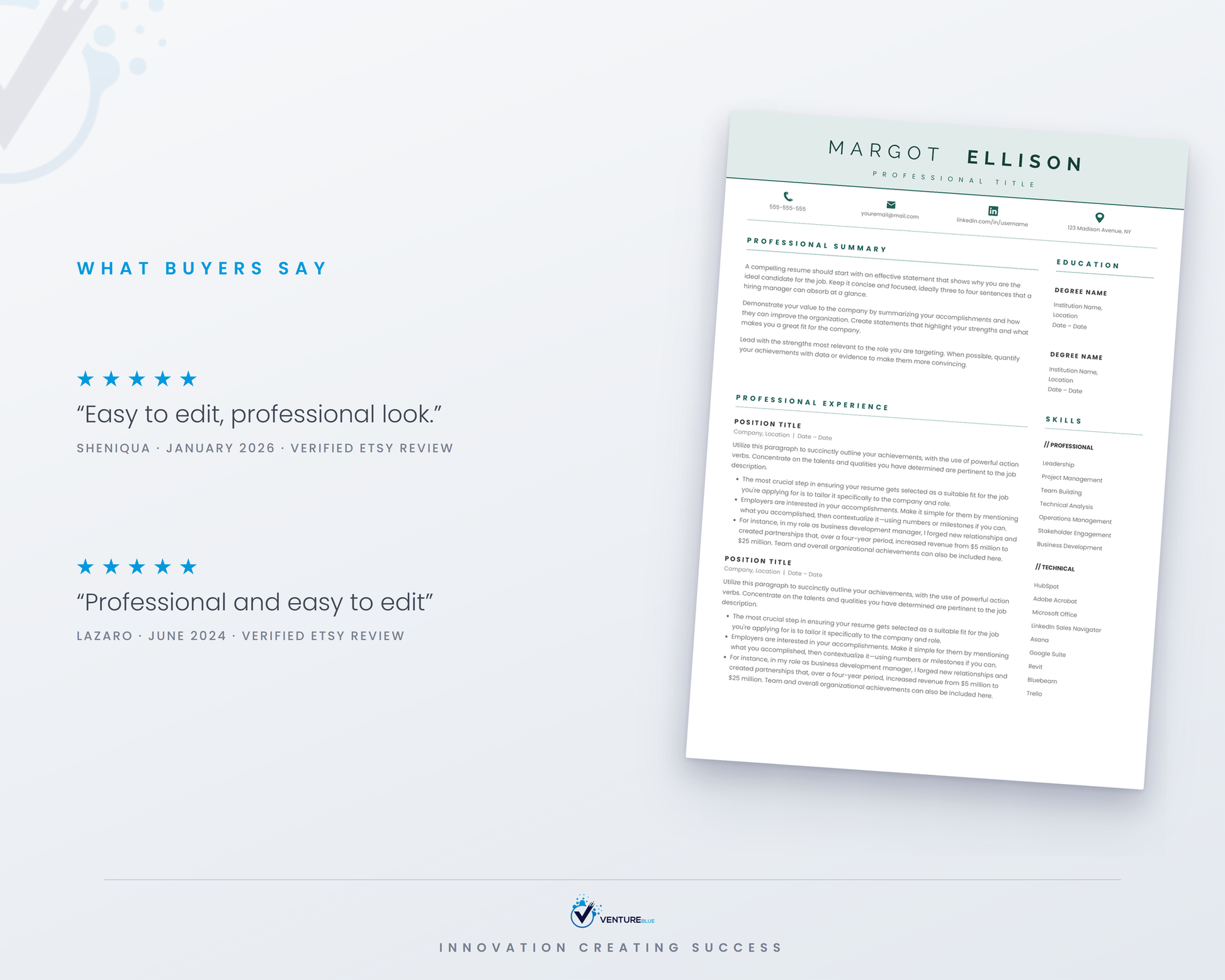Margot Ellison CV template 05