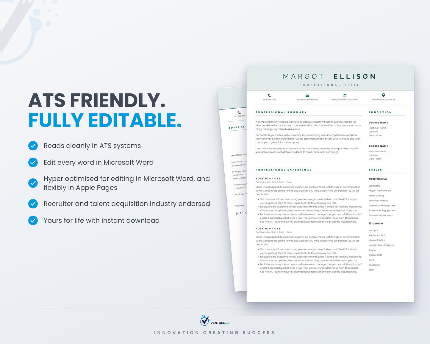 Margot Ellison CV template 08