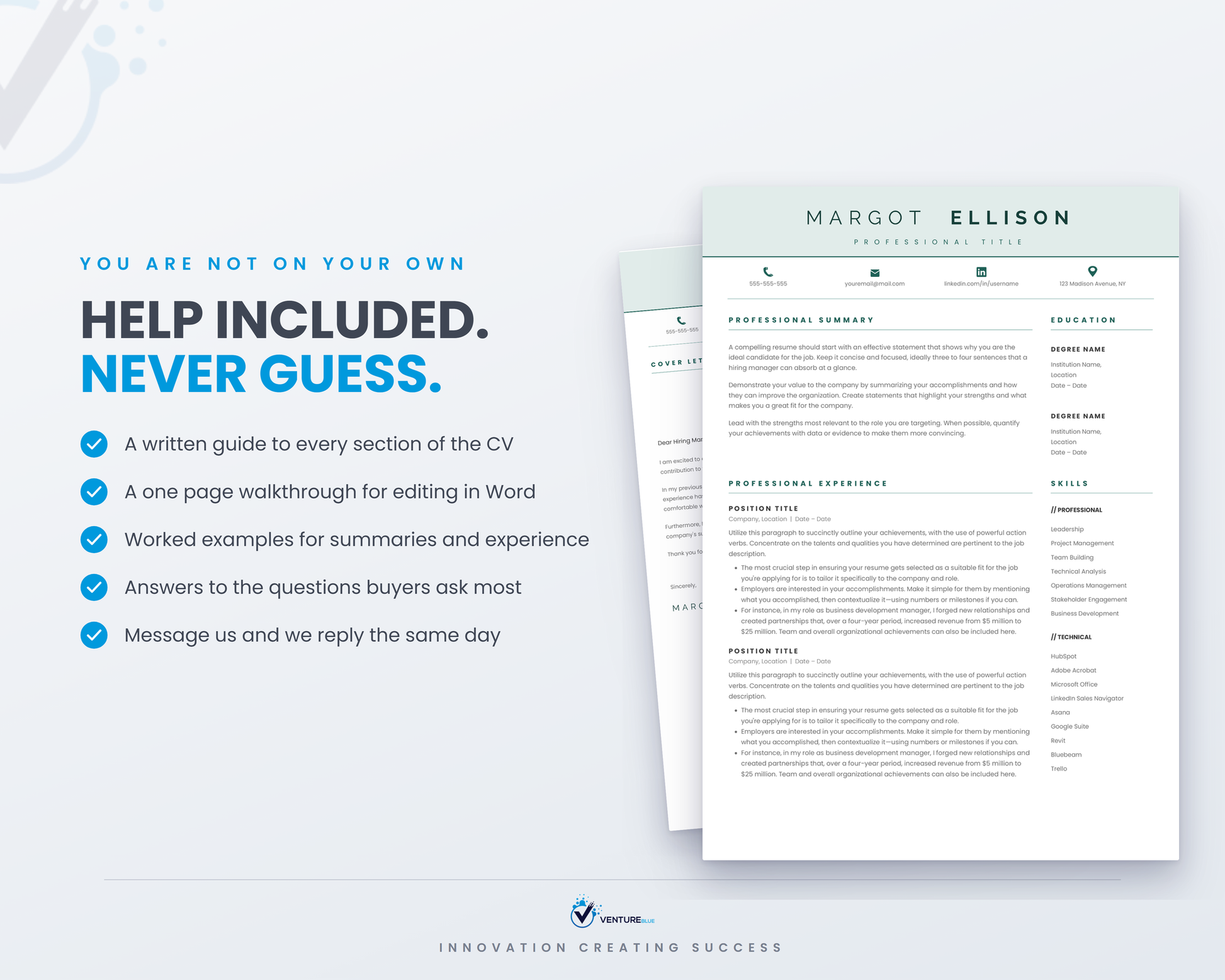 Margot Ellison CV template 15