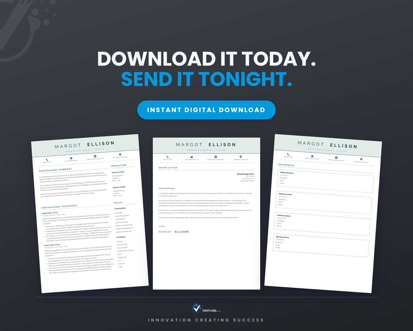 Margot Ellison CV template 20
