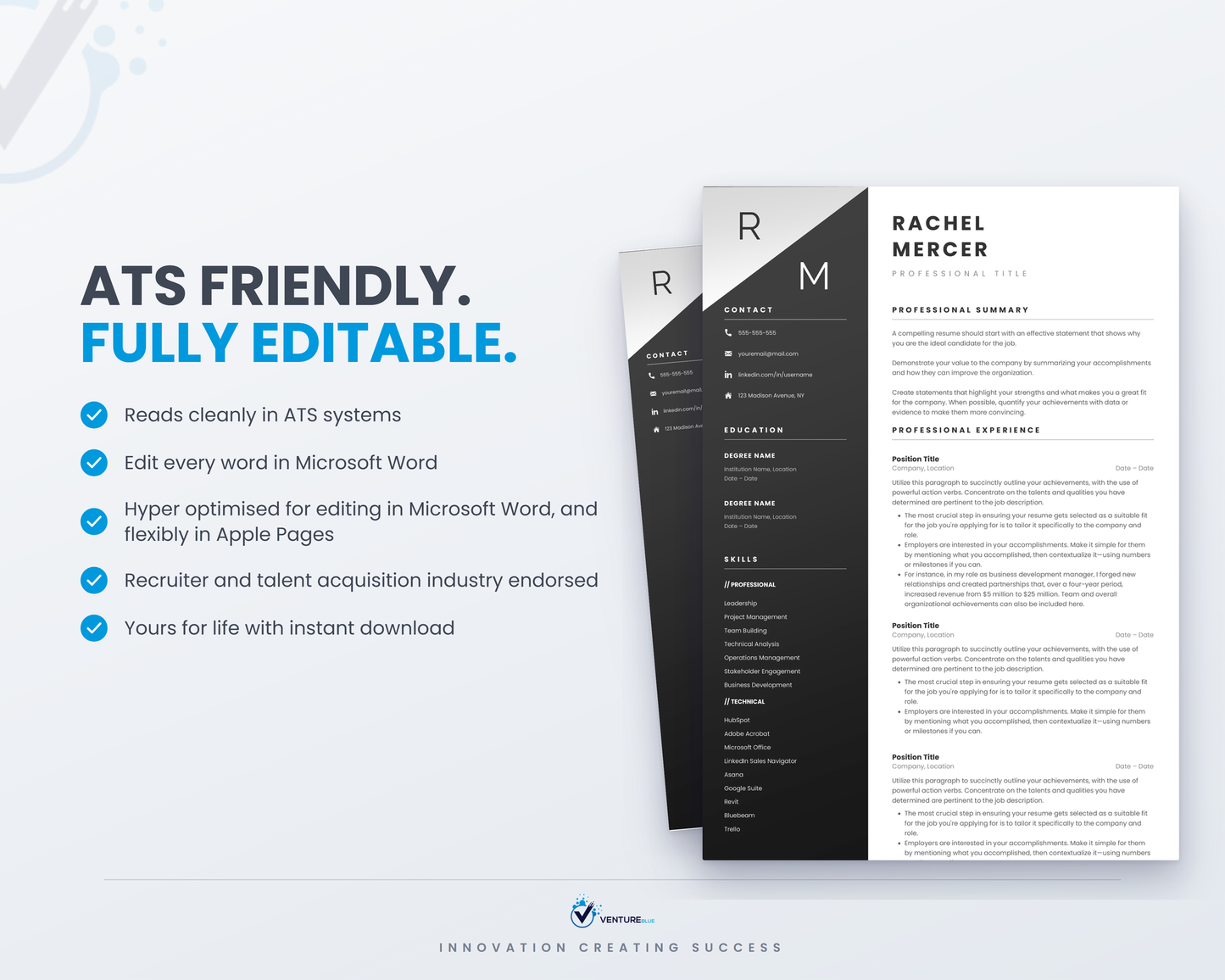 Rachel Mercer CV template 08