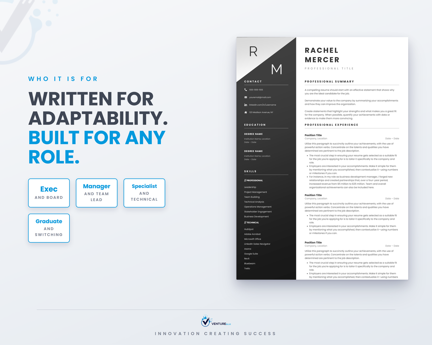 Rachel Mercer CV template 16