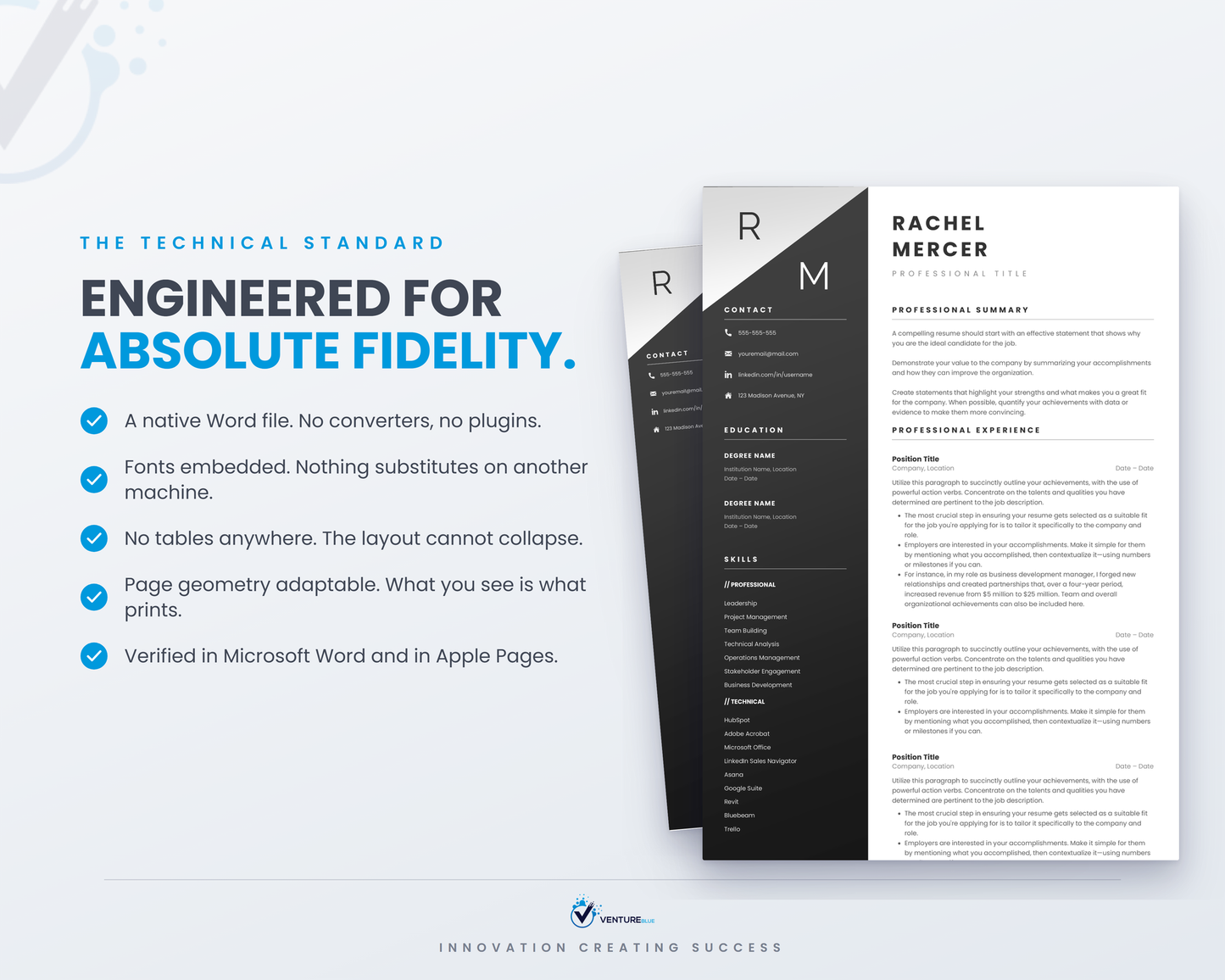 Rachel Mercer CV template 17