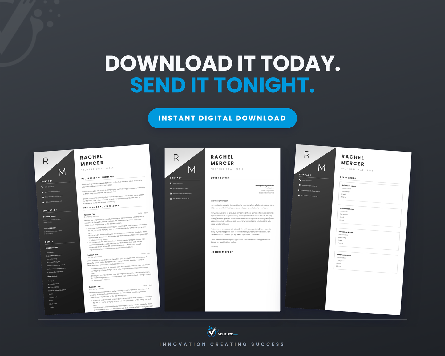 Rachel Mercer CV template 20