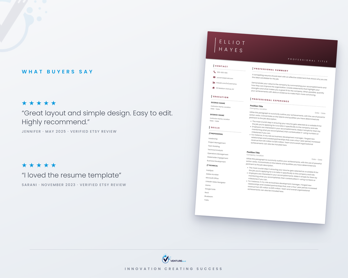 Elliot Hayes CV template 05