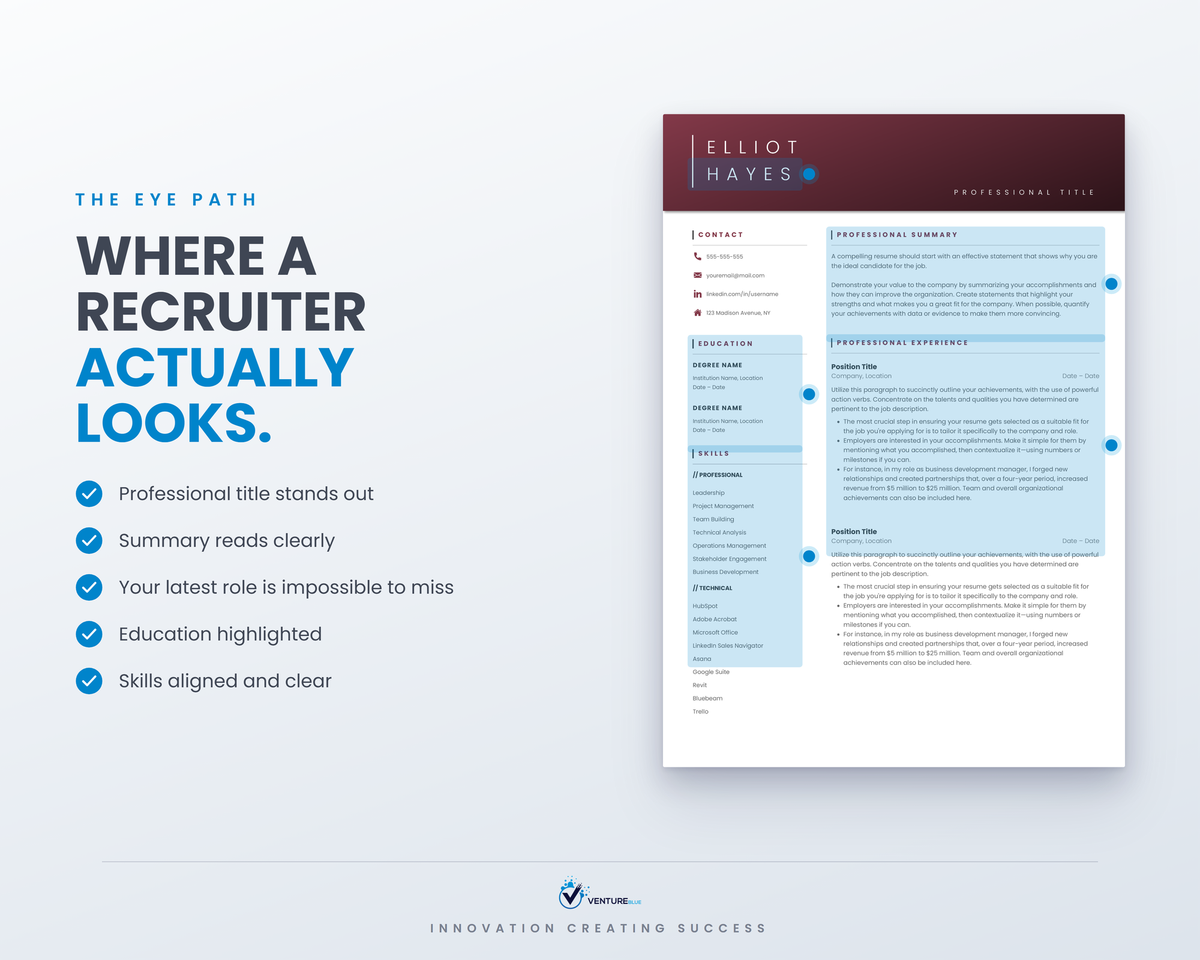 Elliot Hayes CV template 09