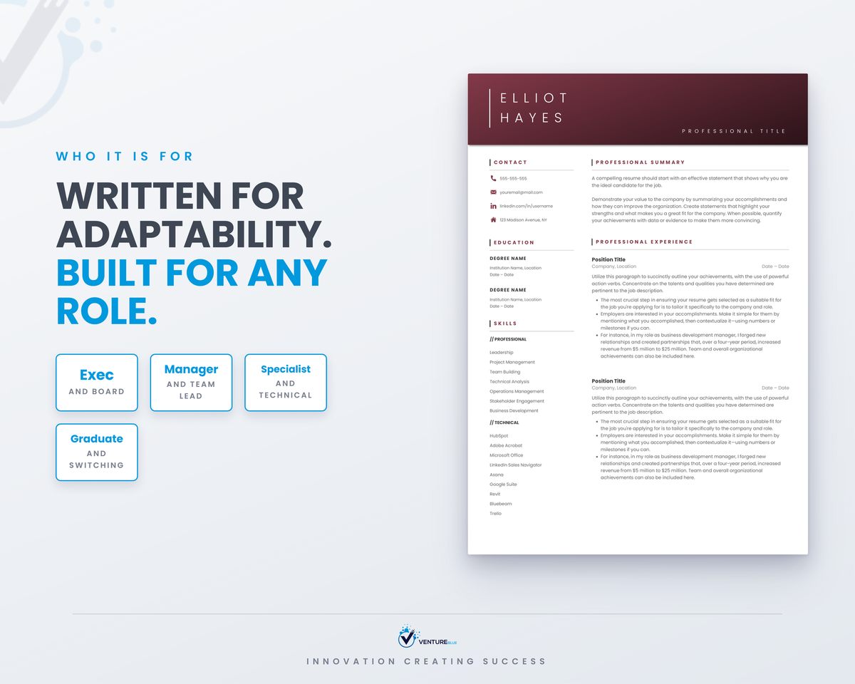 Elliot Hayes CV template 16