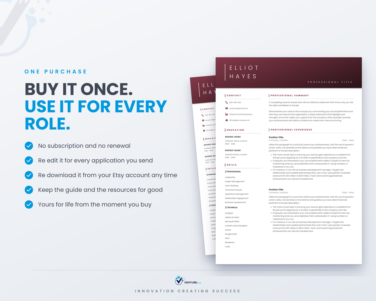 Elliot Hayes CV template 18