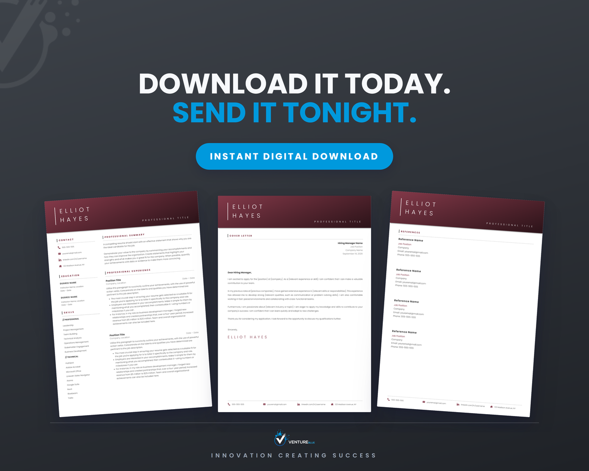 Elliot Hayes CV template 20