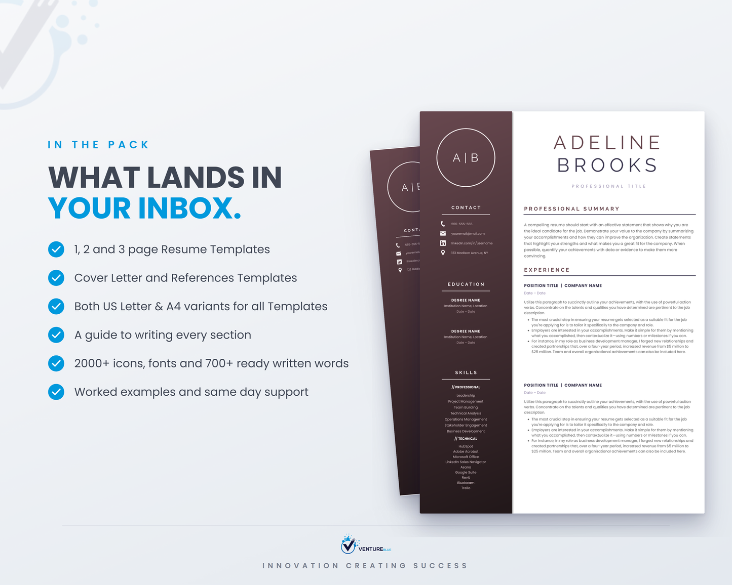 Adeline Brooks CV template 03