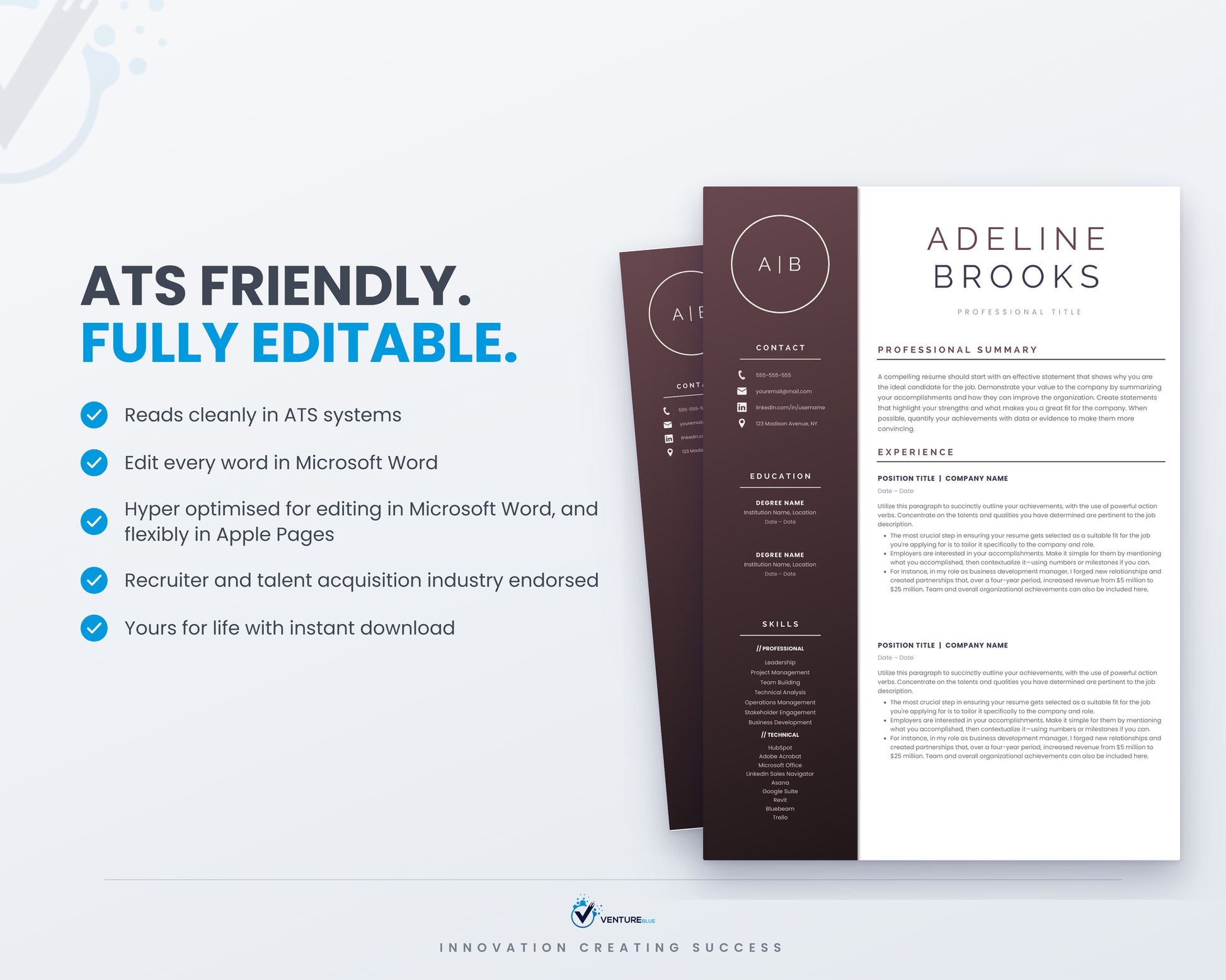 Adeline Brooks CV template 08