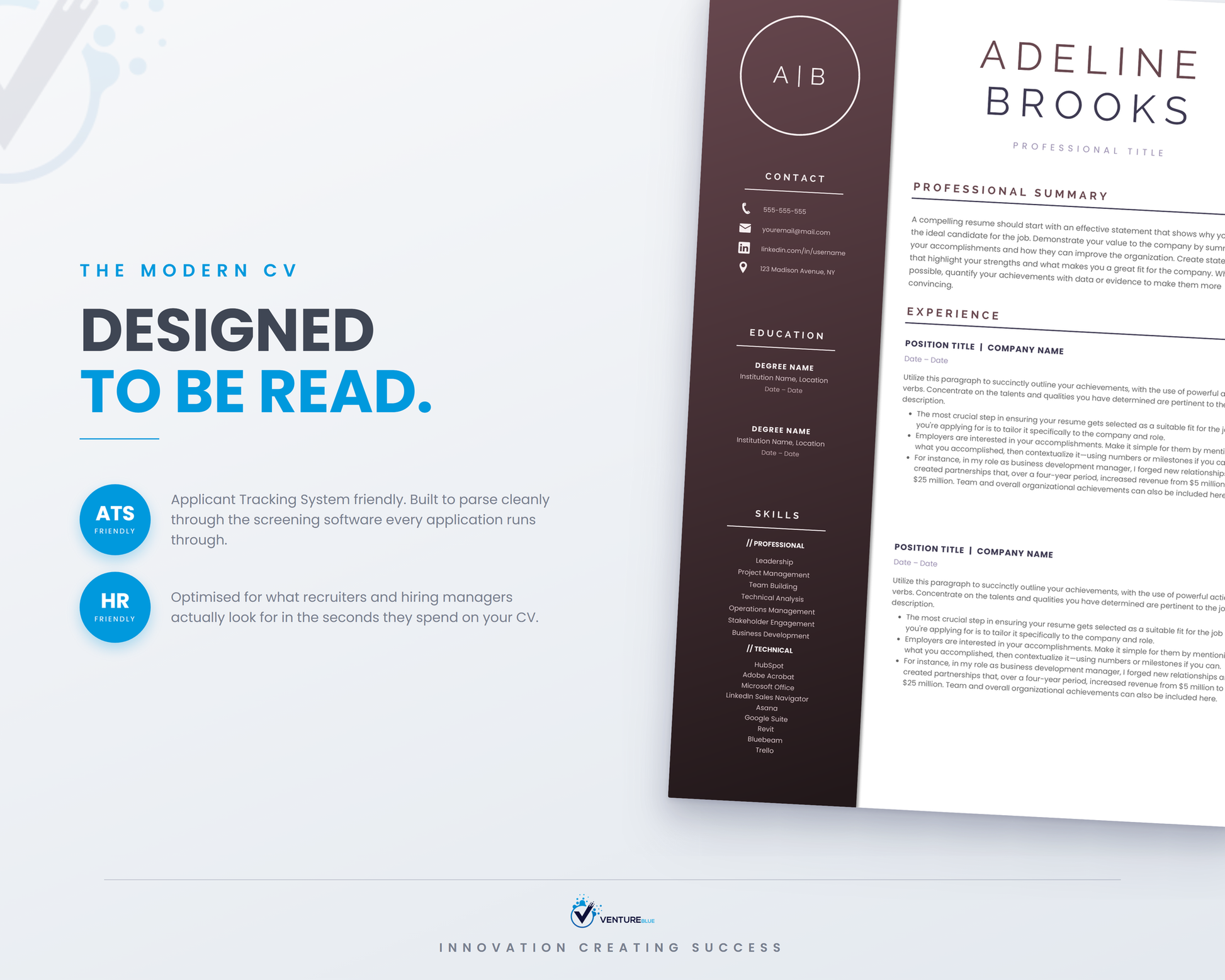 Adeline Brooks CV template 10