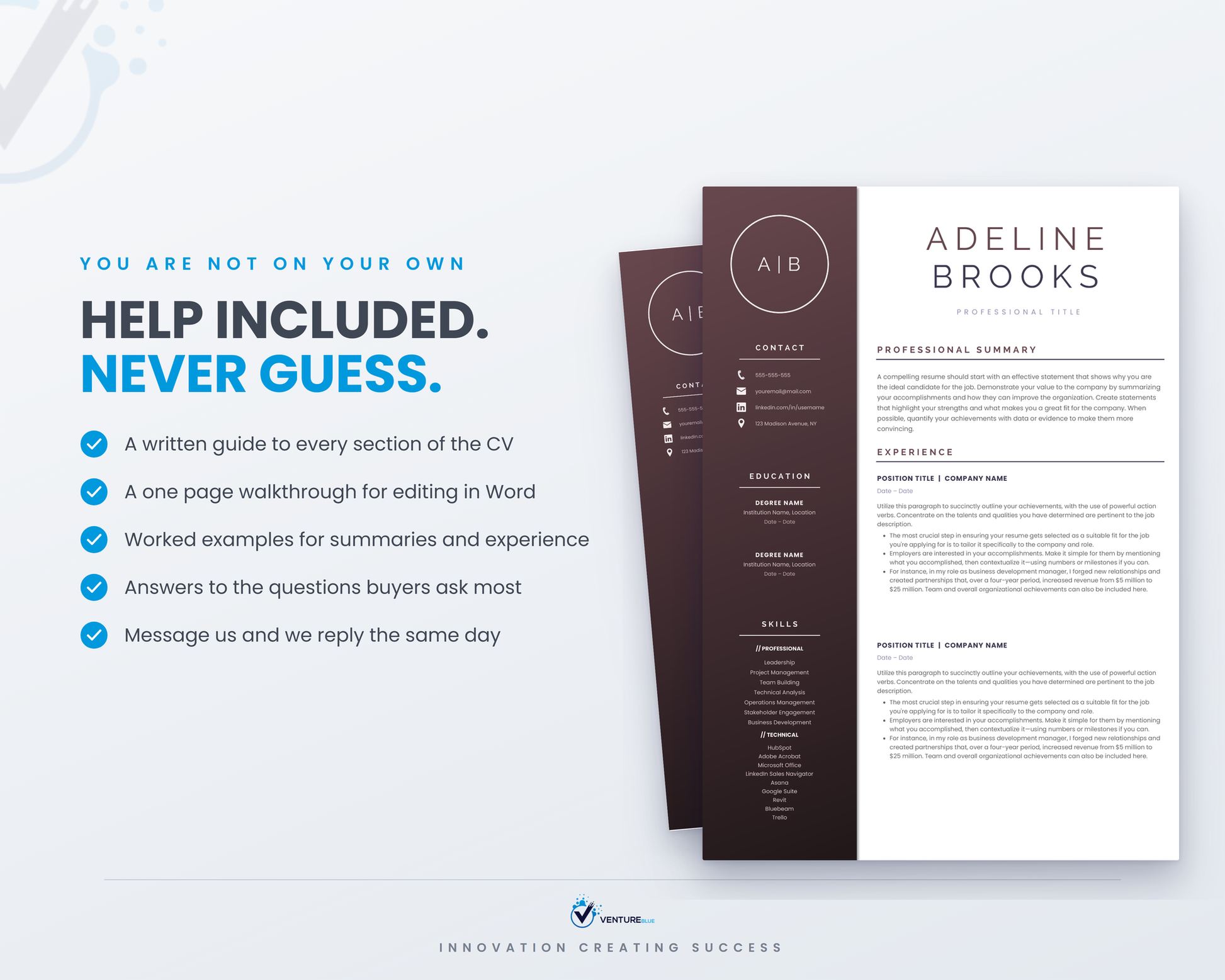 Adeline Brooks CV template 15