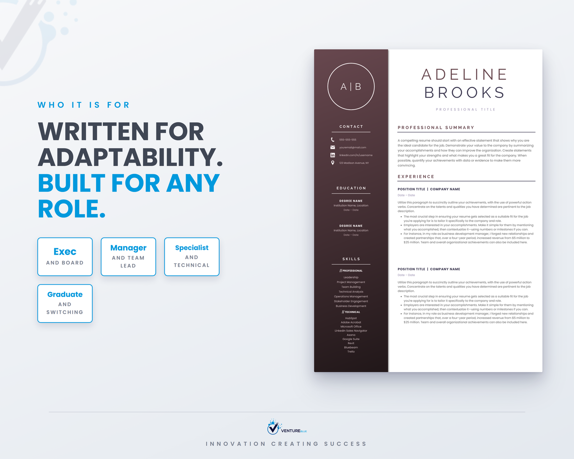 Adeline Brooks CV template 16