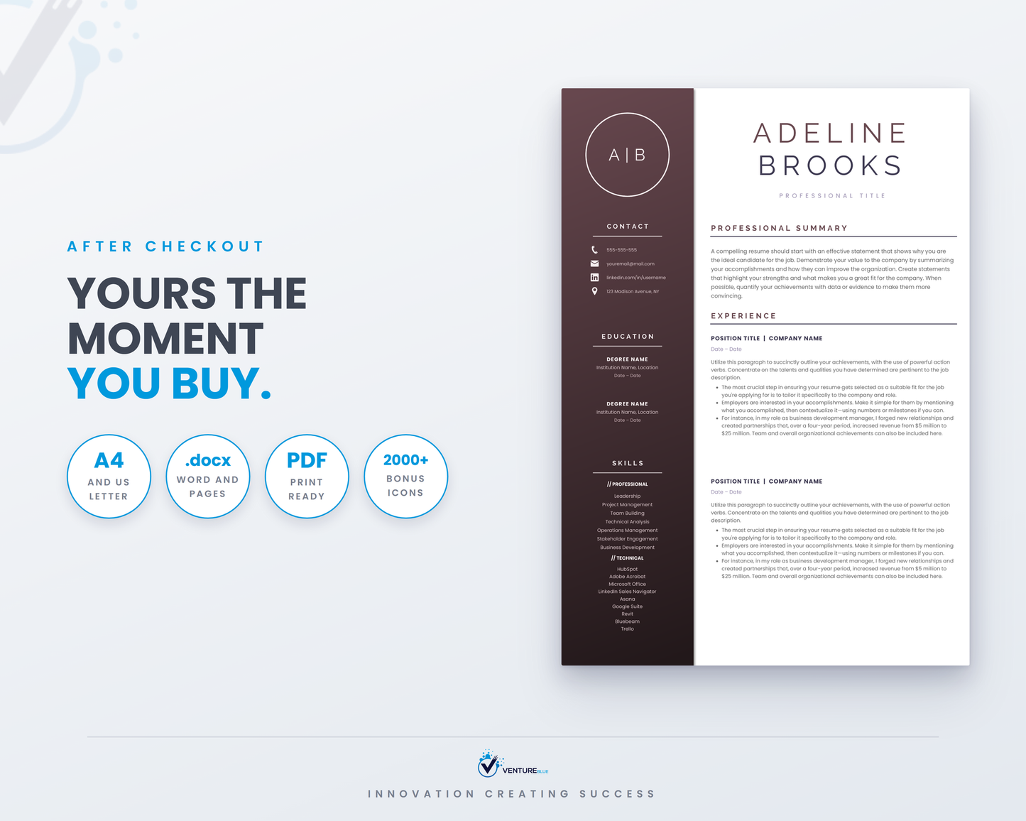 Adeline Brooks CV template 19