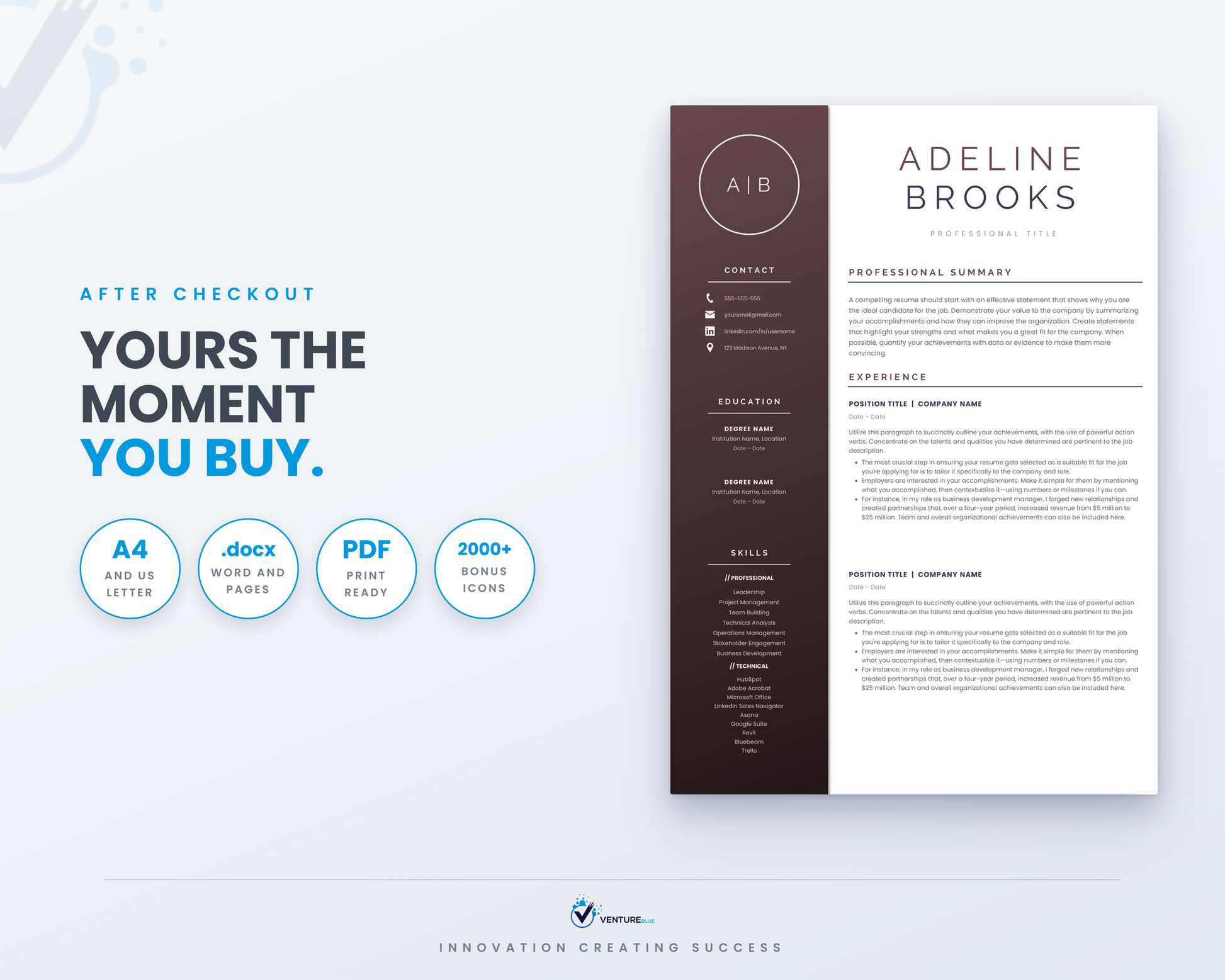 Adeline Brooks CV template 19