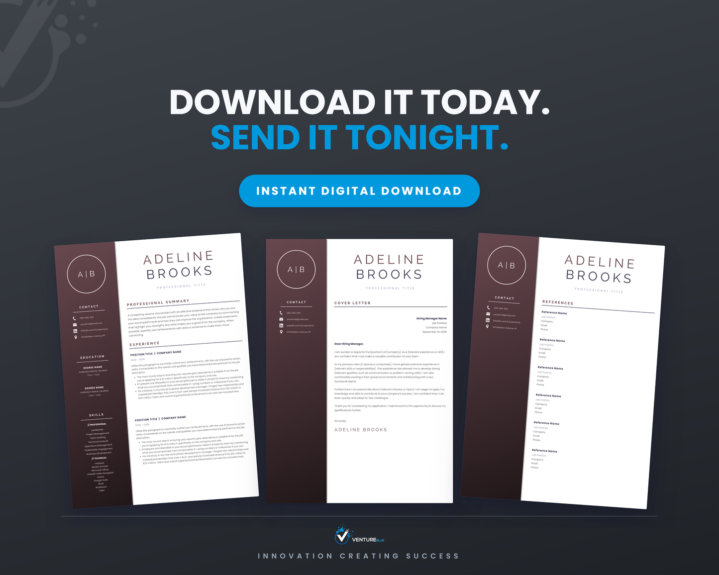Adeline Brooks CV template 20