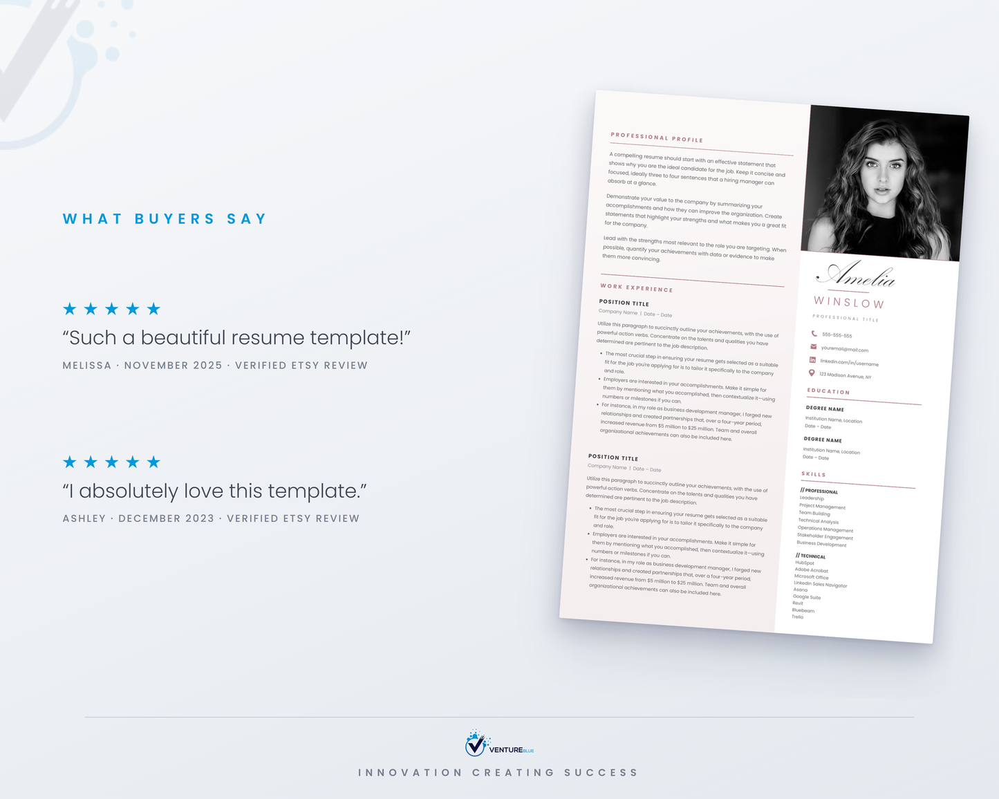 Amelia Winslow CV template 05