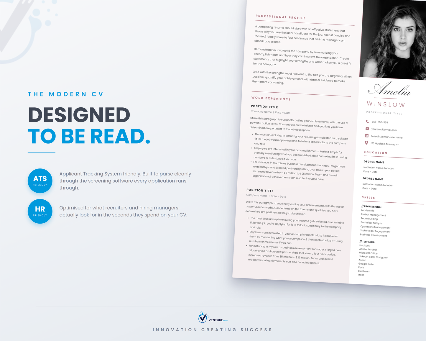 Amelia Winslow CV template 10