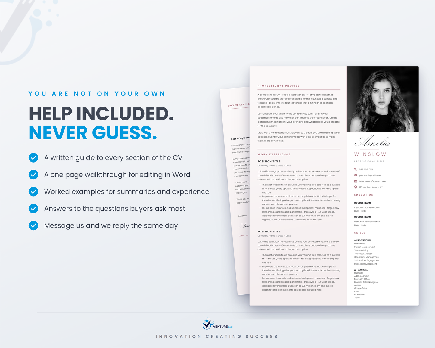 Amelia Winslow CV template 15