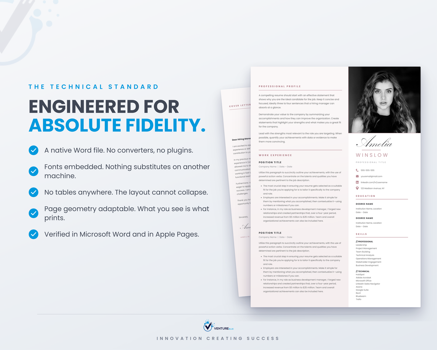 Amelia Winslow CV template 17