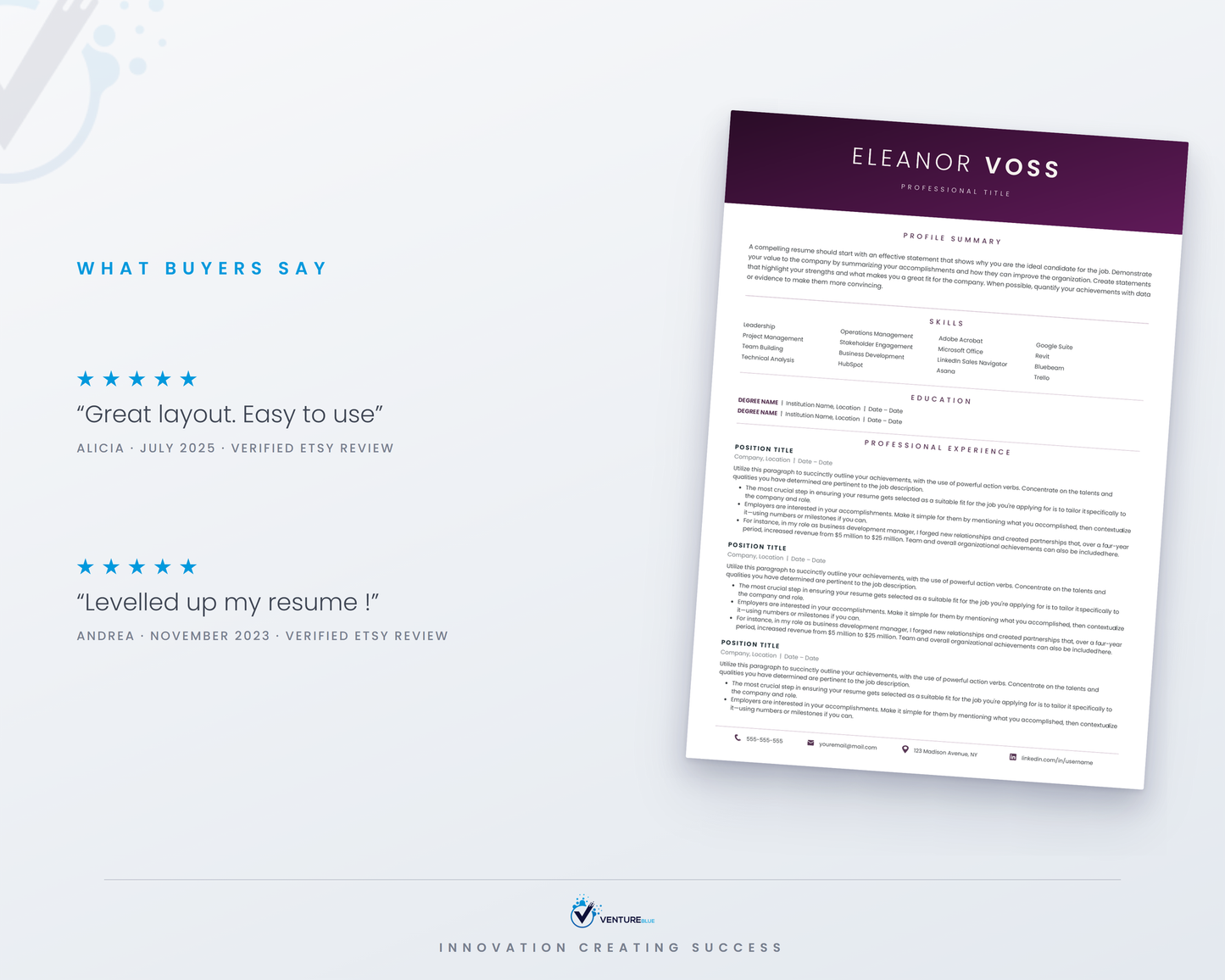 Eleanor Voss CV template 05
