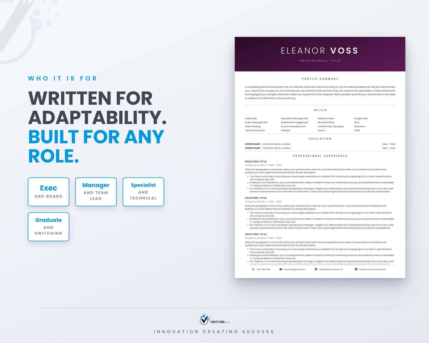 Eleanor Voss CV template 16