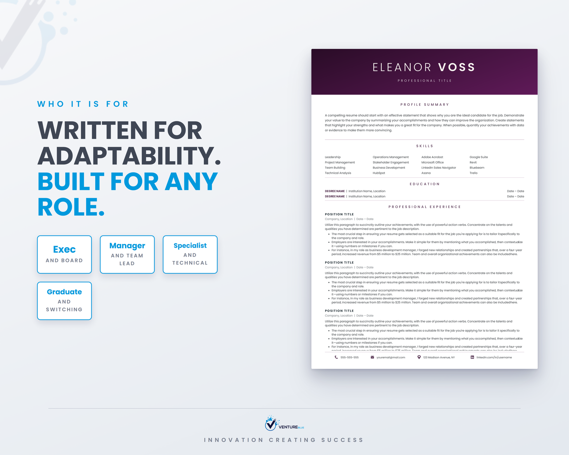 Eleanor Voss CV template 16