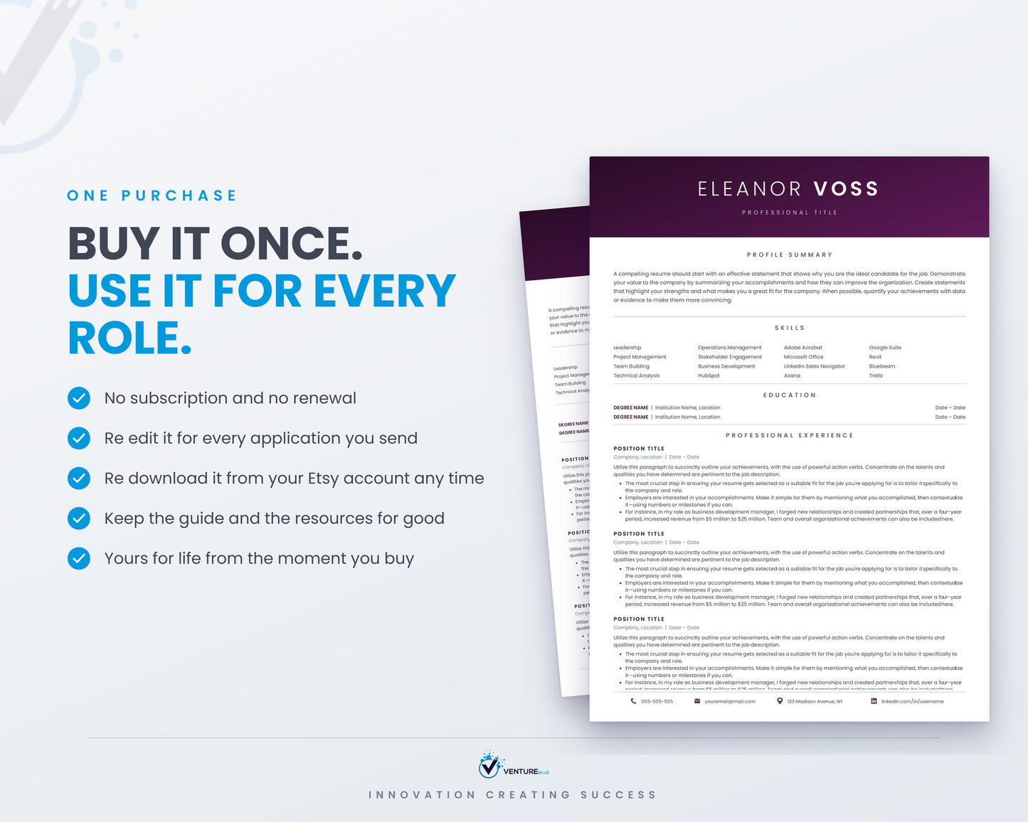 Eleanor Voss CV template 18