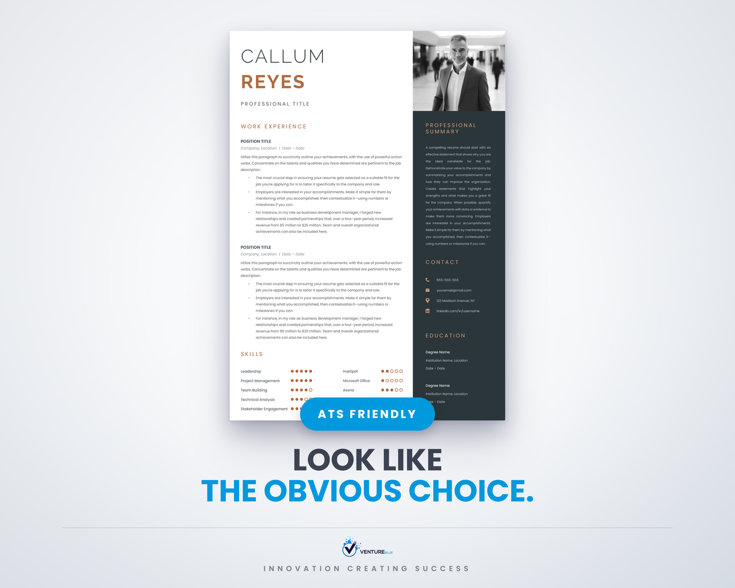 Callum Reyes CV template 01