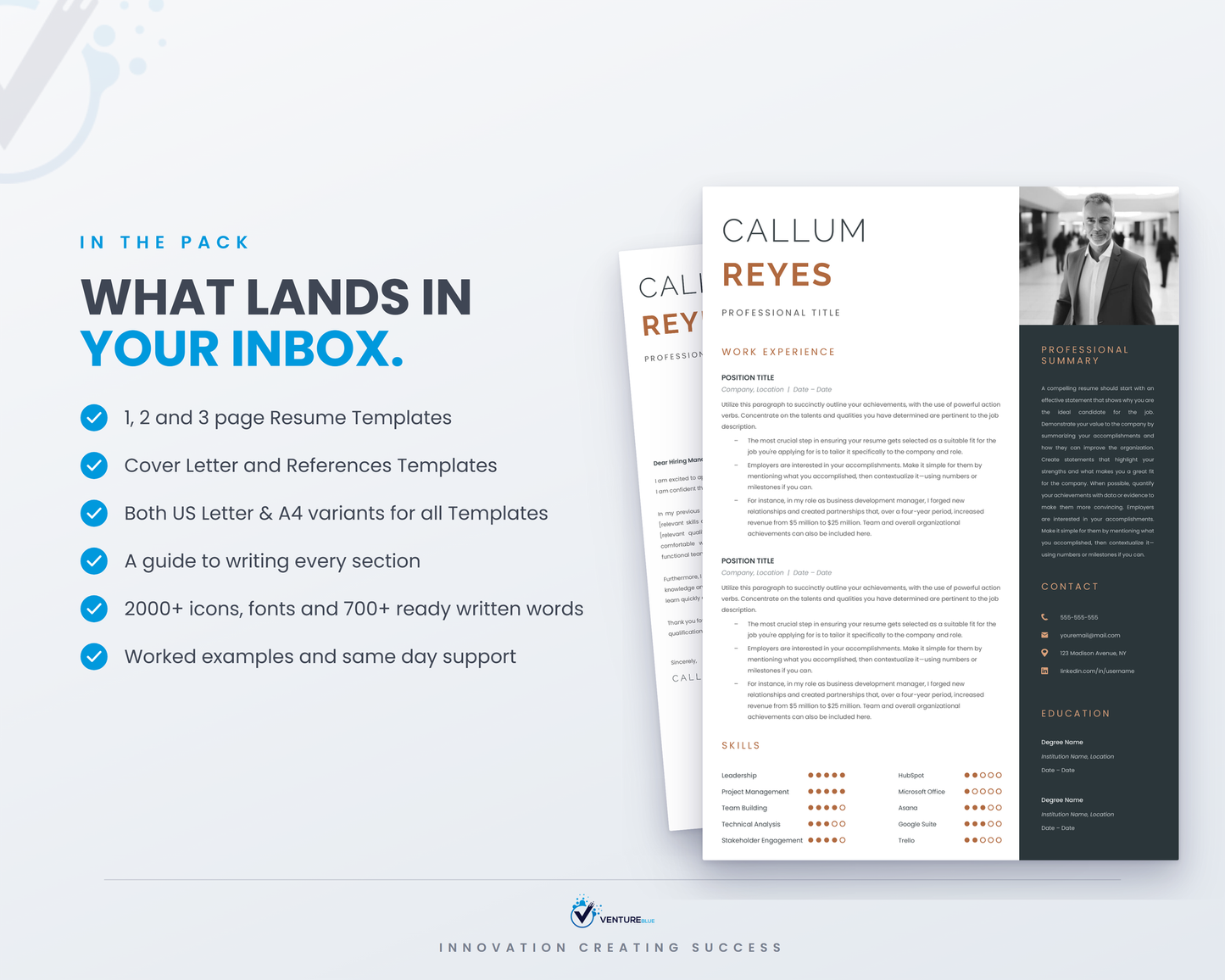 Callum Reyes CV template 03