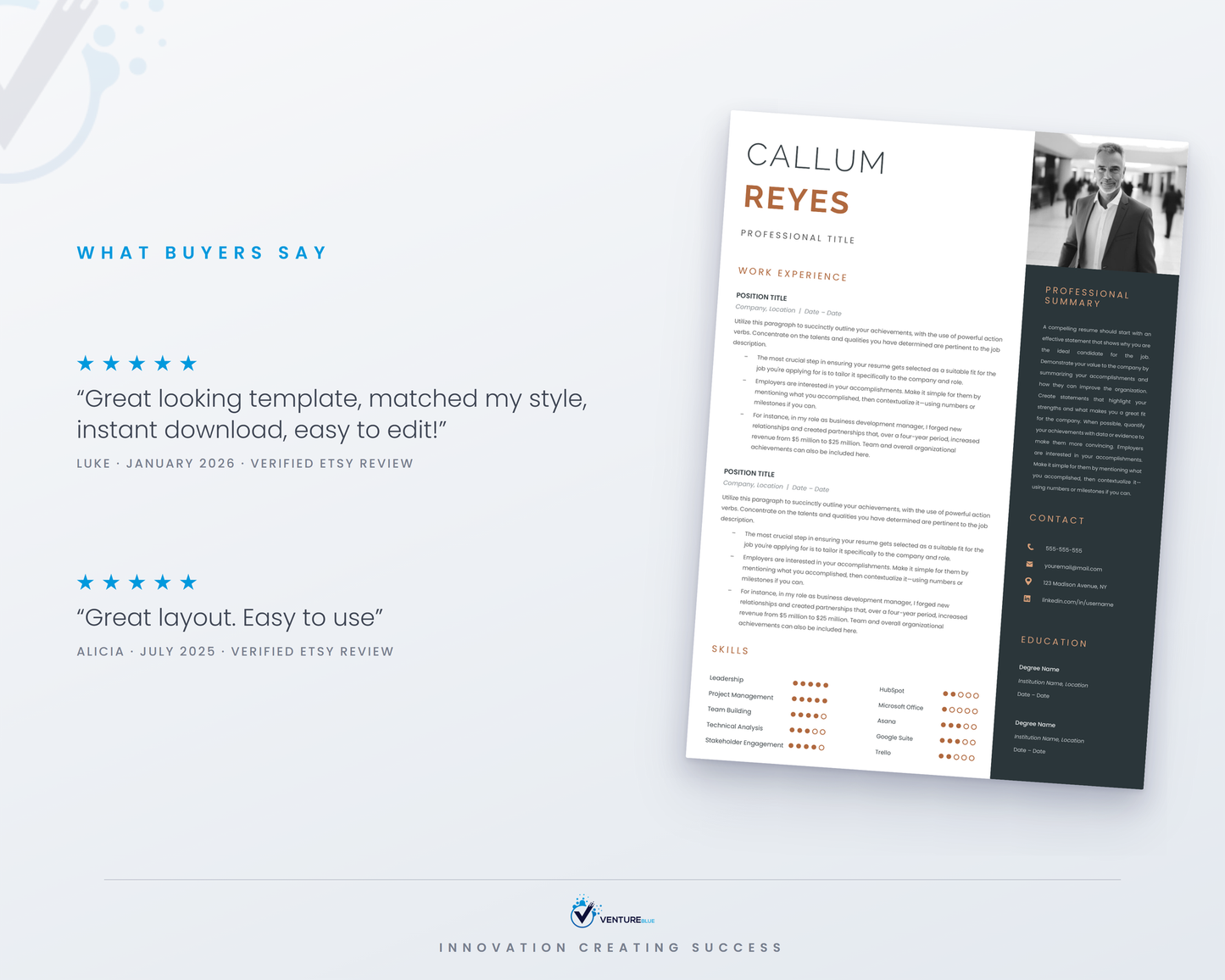 Callum Reyes CV template 05
