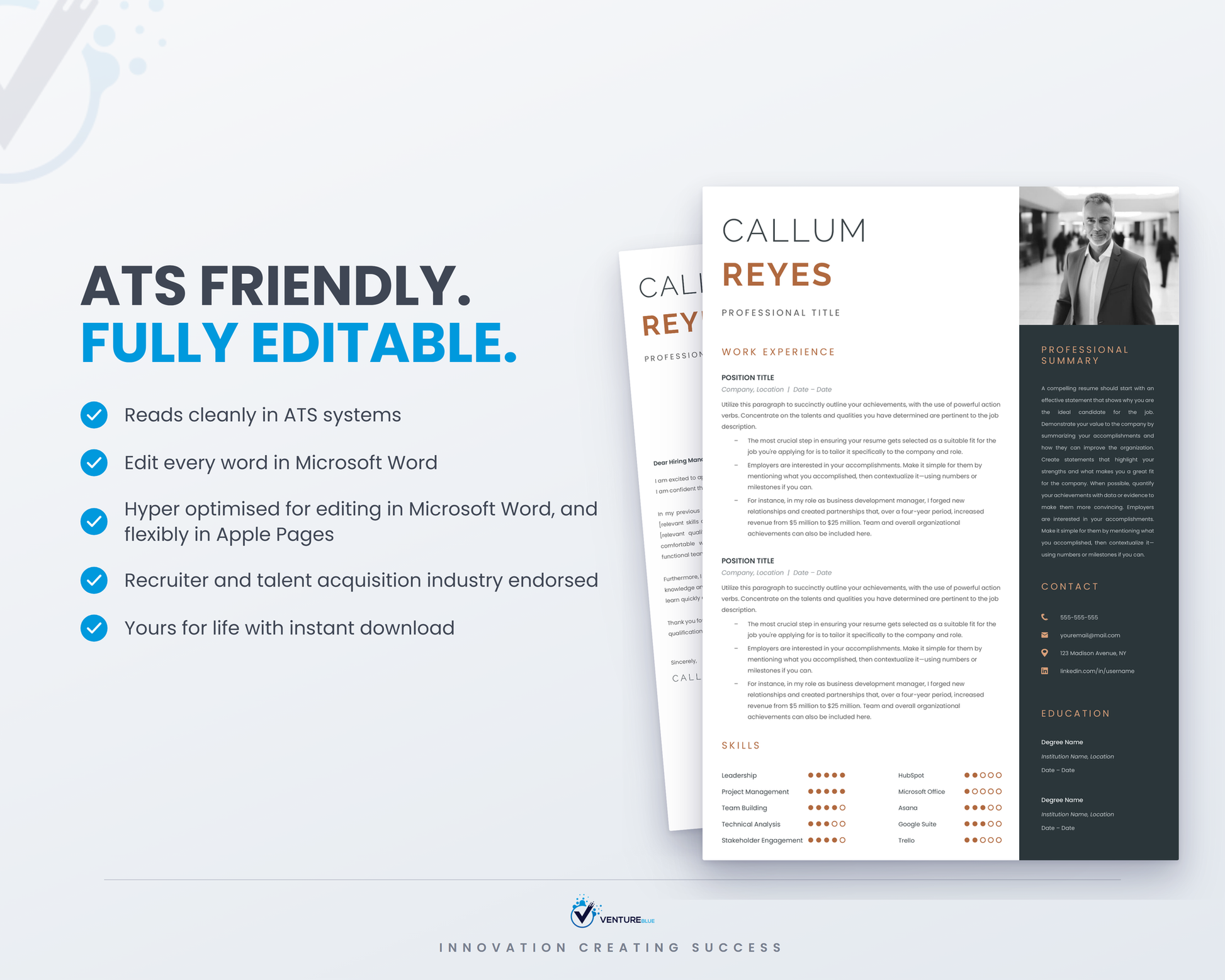 Callum Reyes CV template 08