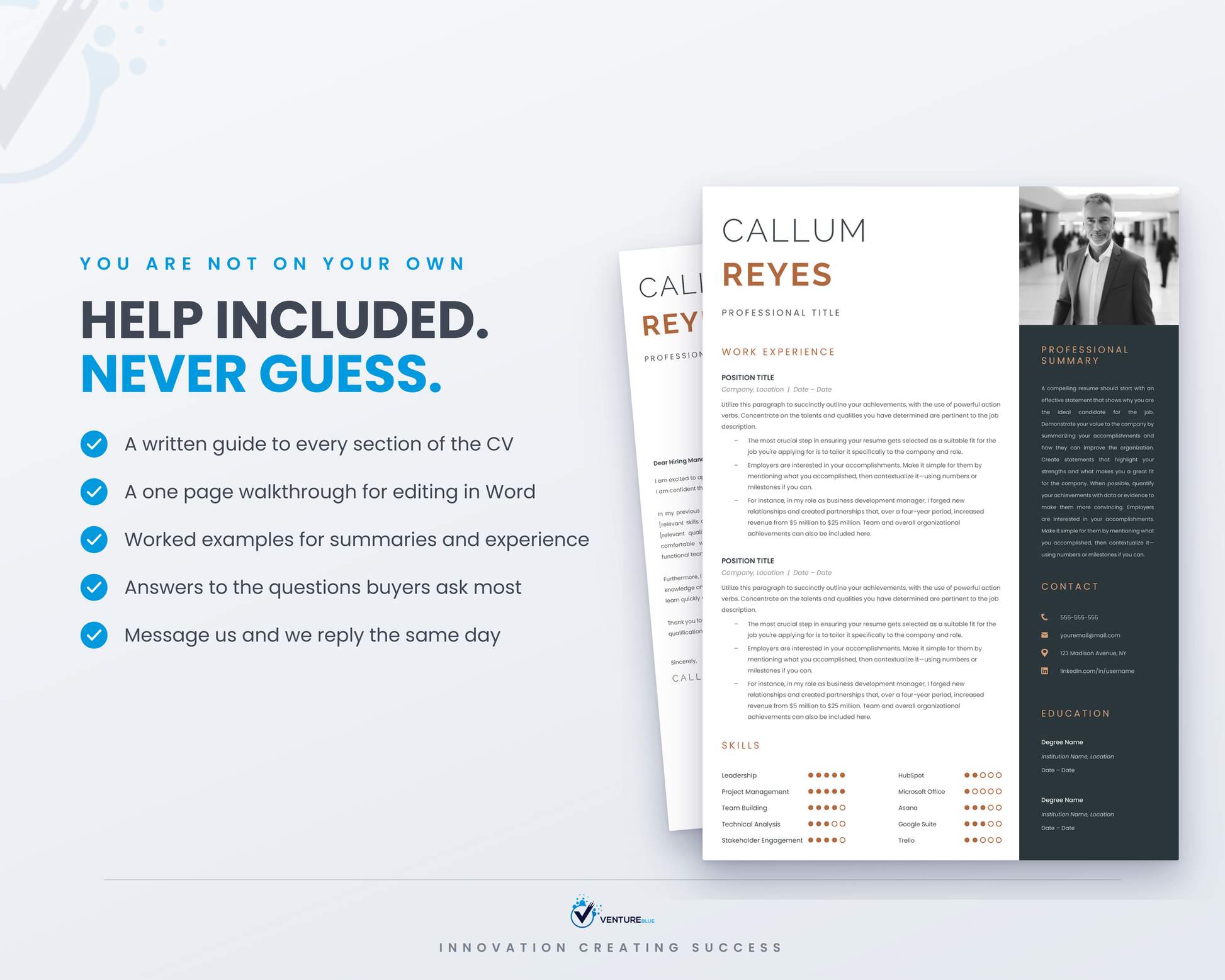 Callum Reyes CV template 15