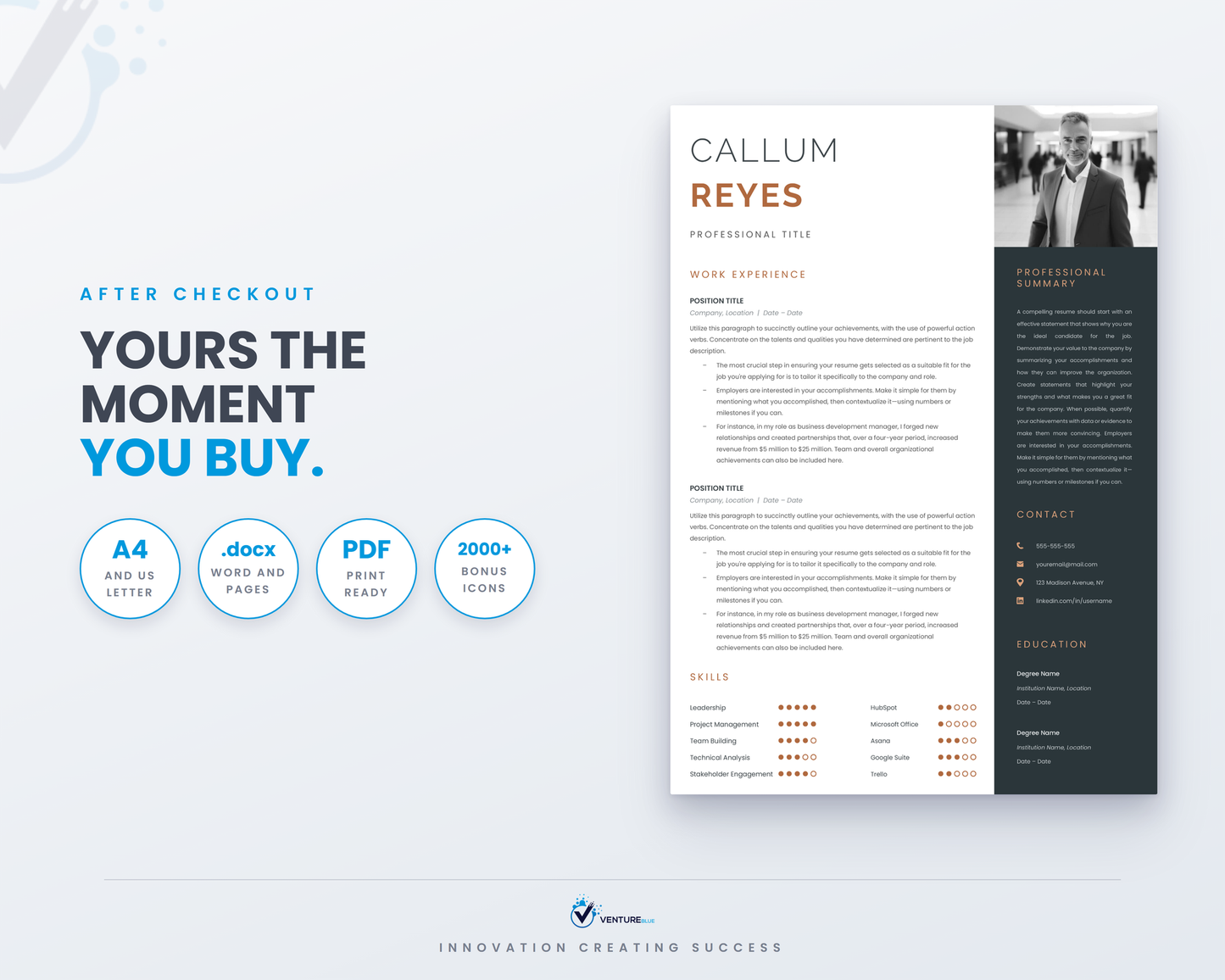 Callum Reyes CV template 19