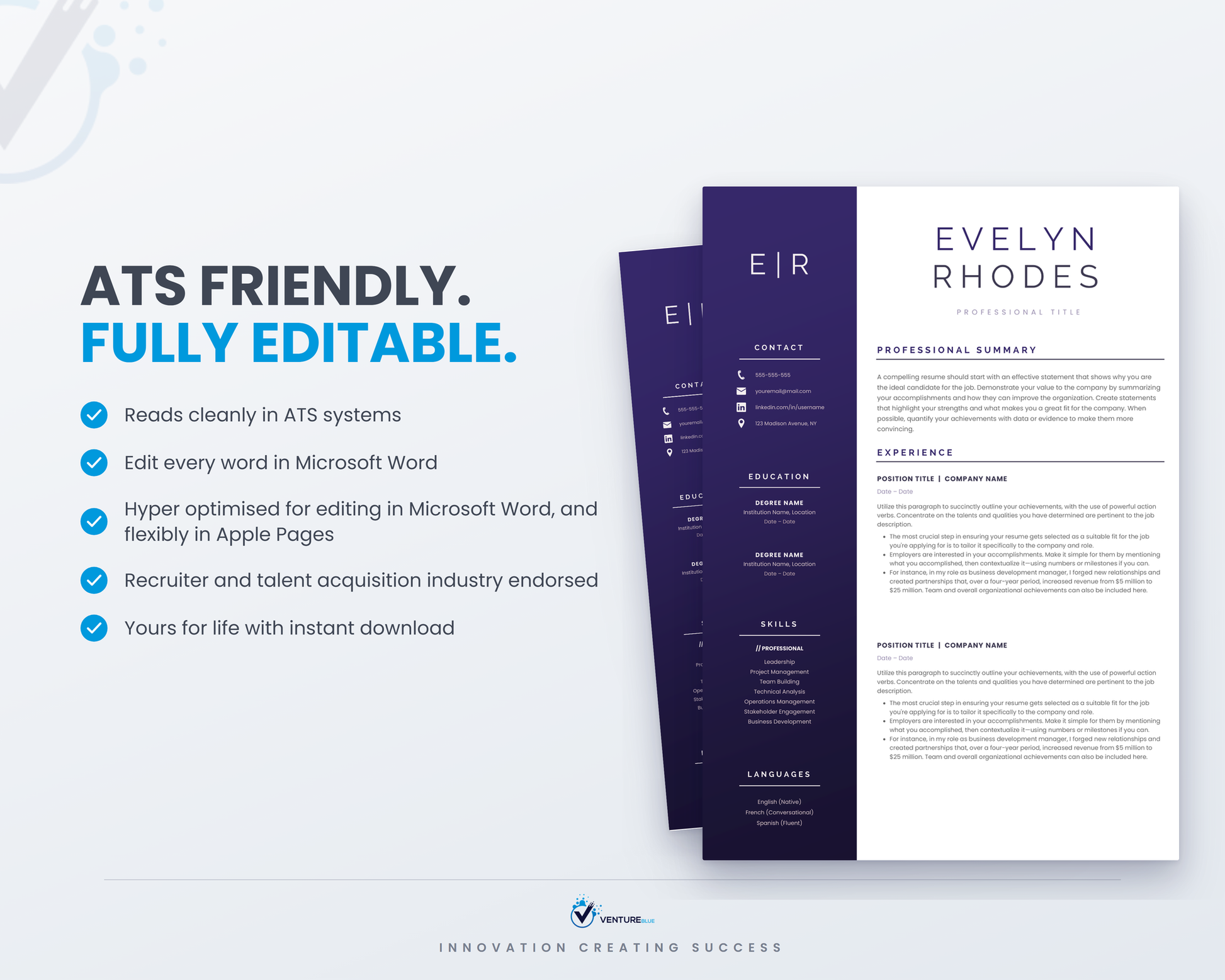 Evelyn Rhodes CV template 08