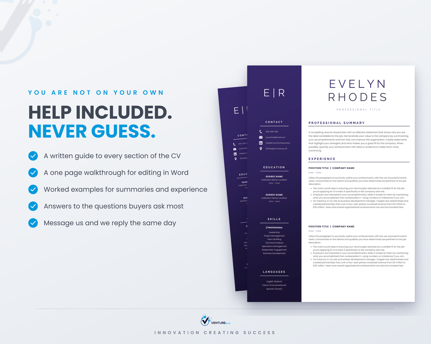 Evelyn Rhodes CV template 15