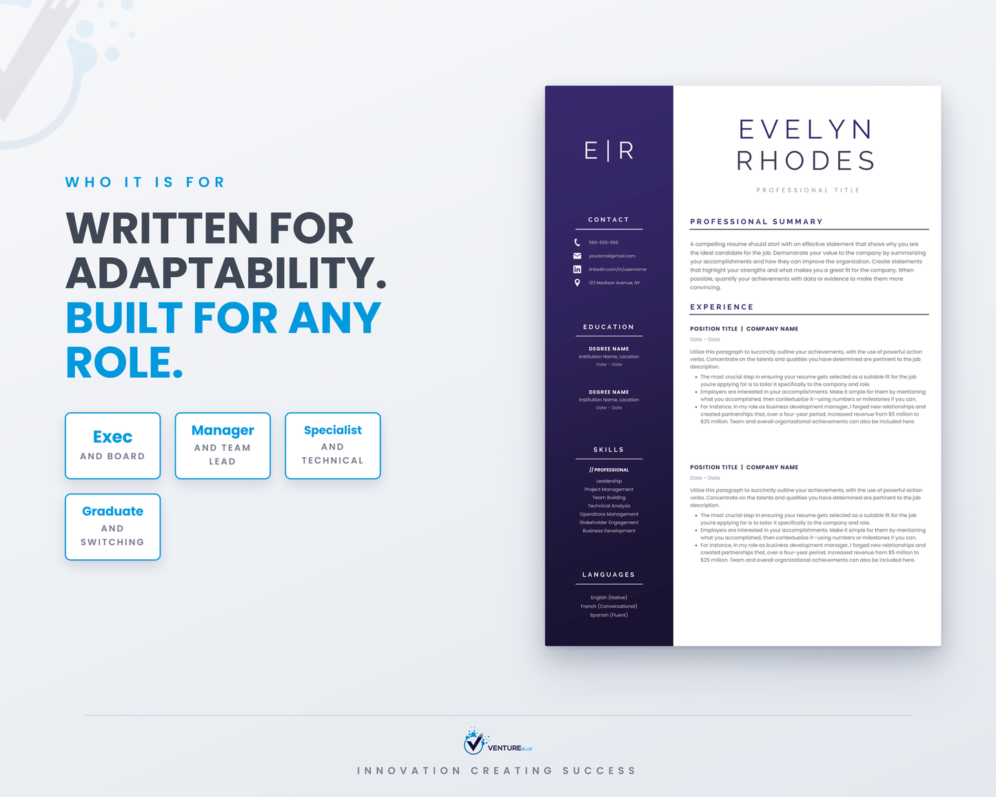 Evelyn Rhodes CV template 16