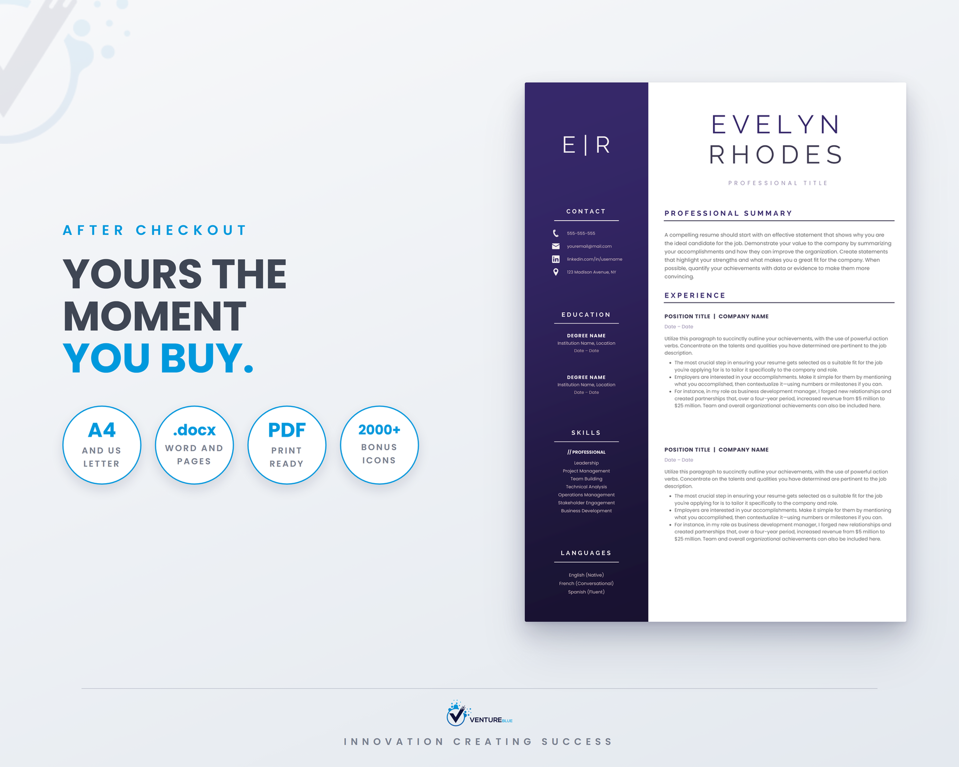 Evelyn Rhodes CV template 19