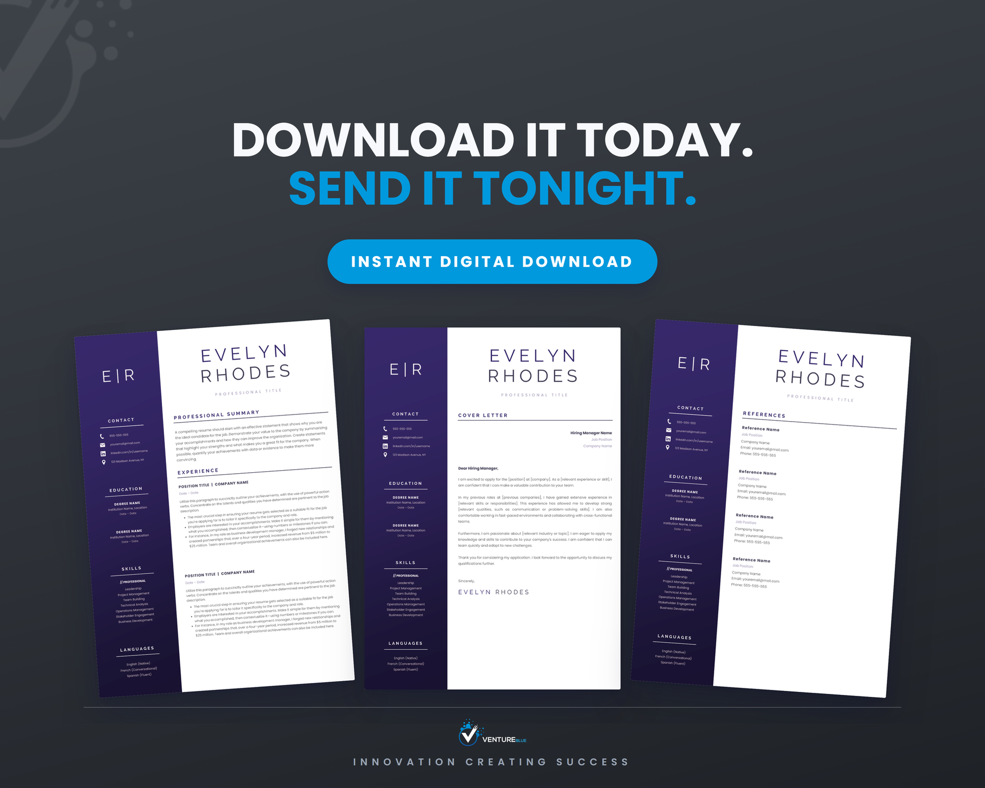 Evelyn Rhodes CV template 20