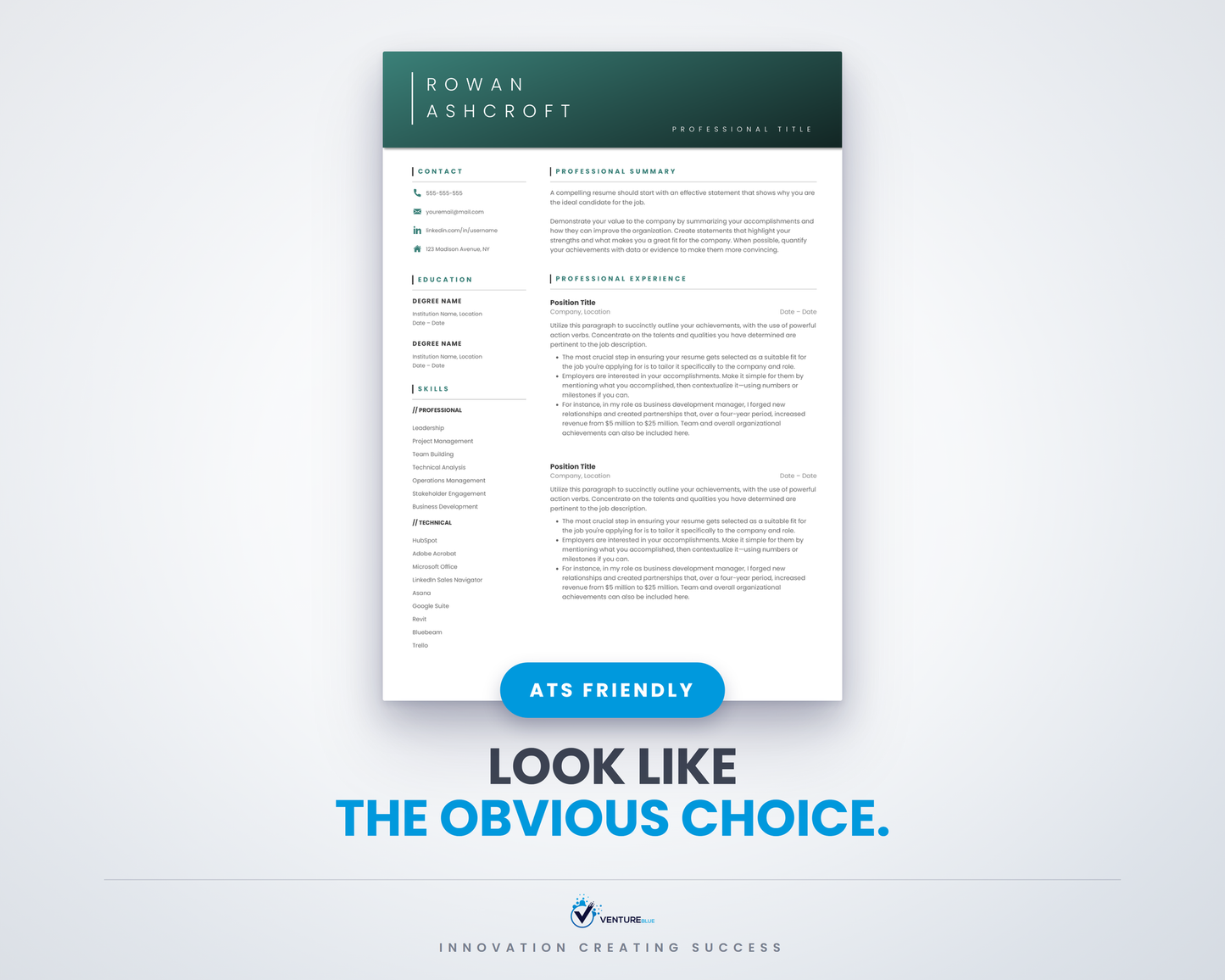 Rowan Ashcroft CV template 01